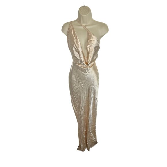 SNDYS Johanna Cowl Neck Maxi Dress in Champagne NWT - Size M - Picture 5 of 11